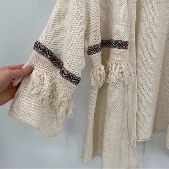 H&M Coachella Boho Cream Cardigan - Picture 5 of 12